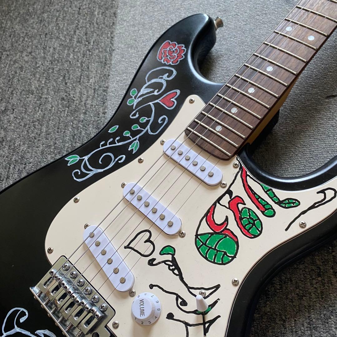 ビンテージストラトキャスター ジミヘンドリックス サイケ柄 - メルカリ