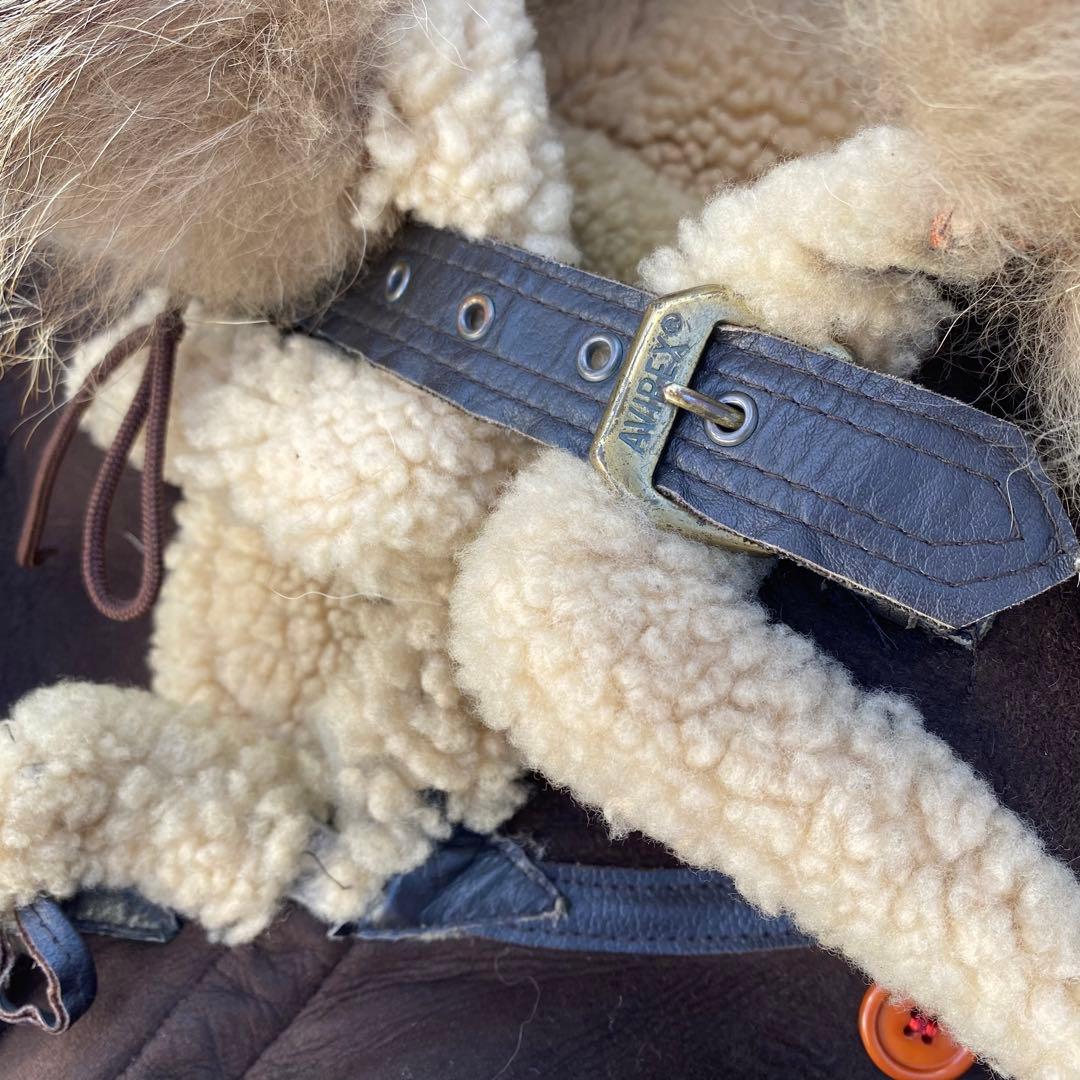 希少 美品 アヴィレックス B-7 ムートン アラスカンコート