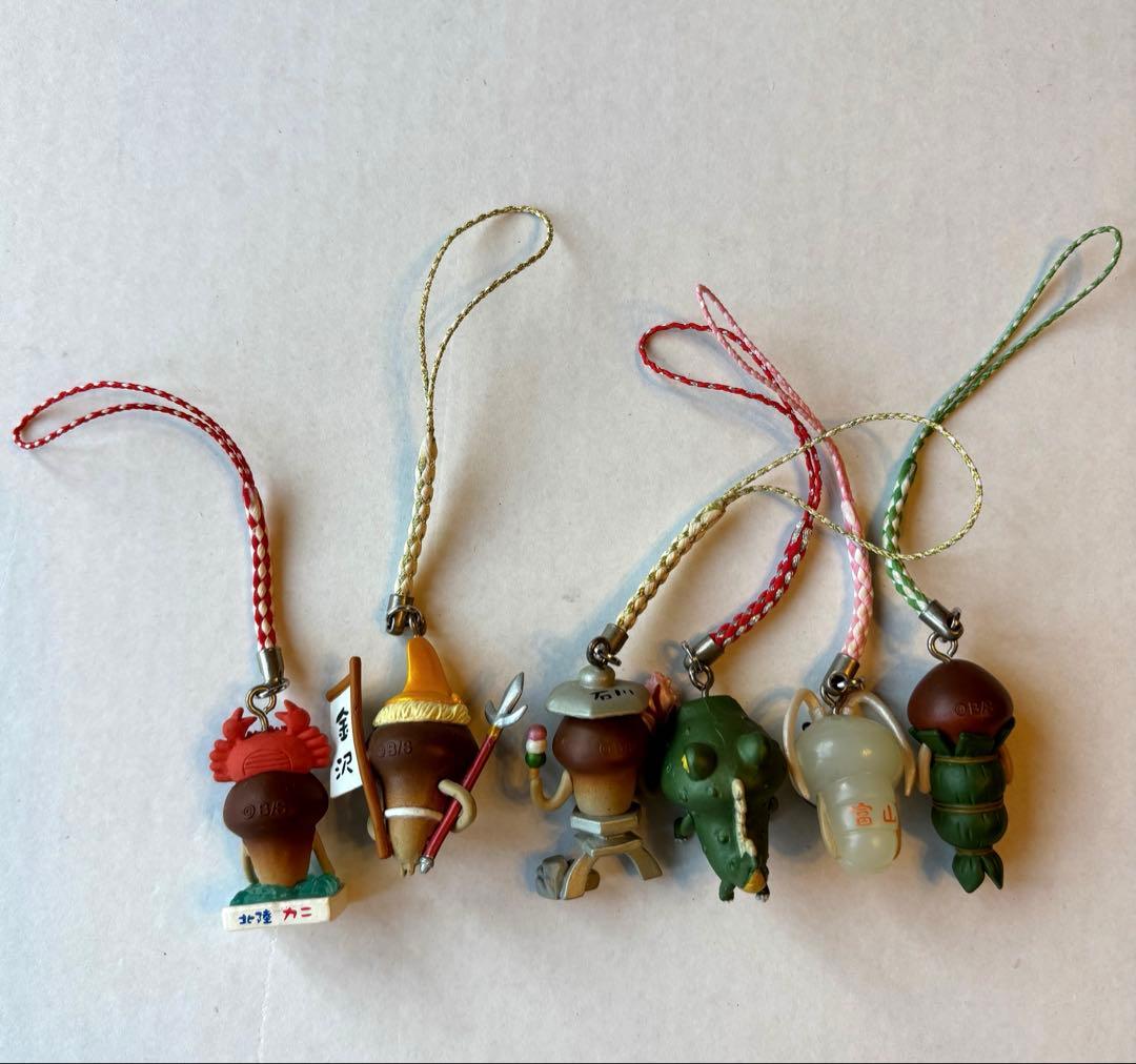 御当地なめこストラップ6個セット 北陸地方 - メルカリ