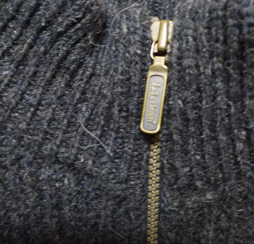 希少サイズ USA製 L.L.Bean アルパカ混 ドライバーズニット MIX