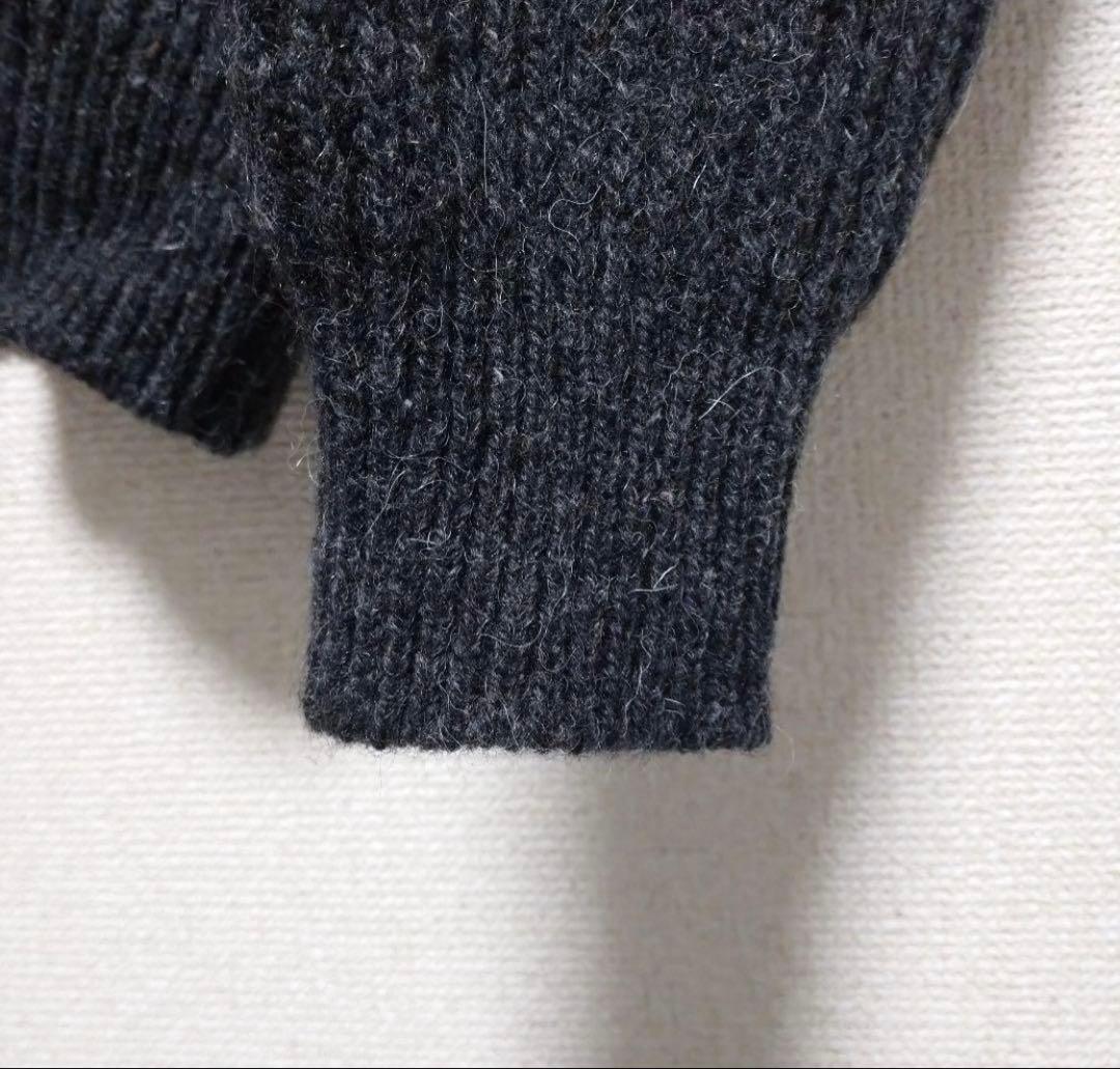 希少サイズ USA製 L.L.Bean アルパカ混 ドライバーズニット MIX