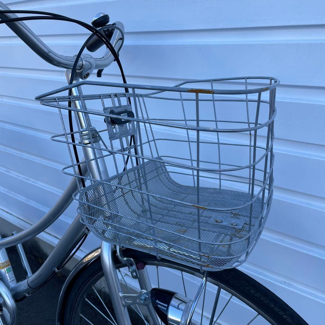 都内/千葉市引取】ママチャリ 27インチ自転車 カゴ/鍵/ライト付