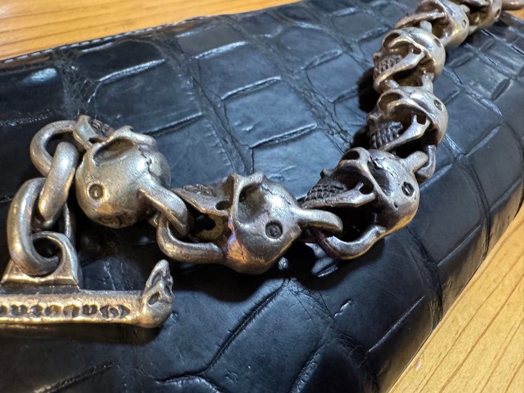 《生前！1997年頃購入》ガボール　7連スカルブレスレット　重さ143g