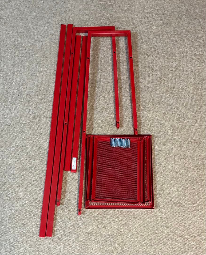 IKEA イケア レールベリ 4段 赤色 レッド 廃盤色 - メルカリ