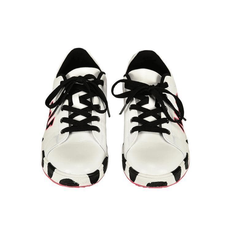 MU SPORTS ◆24.5cm WH ダルメシアン柄スパイクレスシューズ