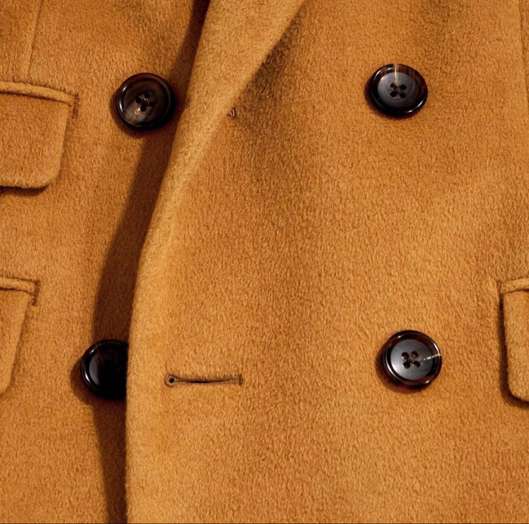 TAKEO KIKUCHI キャメル ポロコート アルスターコート ダブル