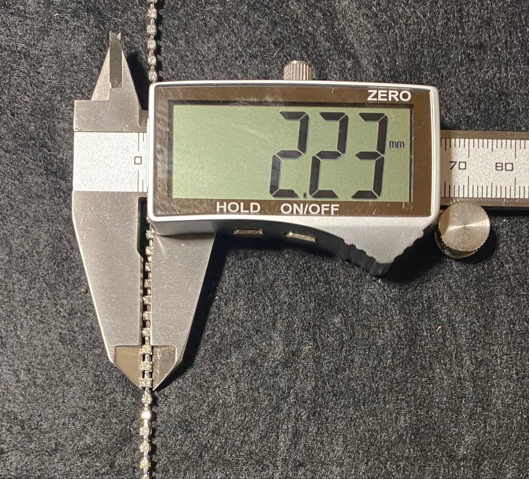 K18WG ダイヤモンド テニスブレスレット 1.00ct 金 ゴールド