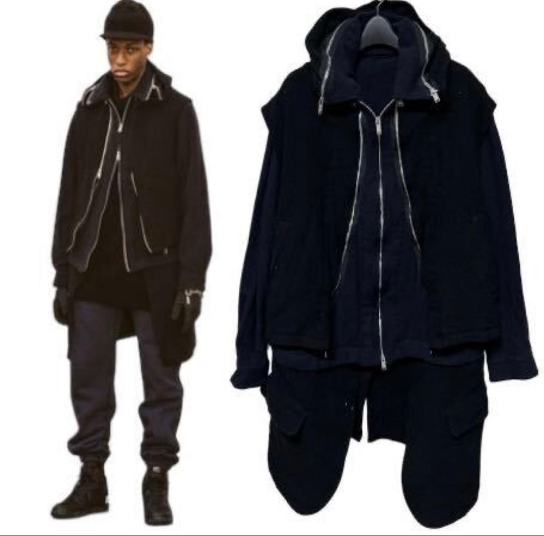 UNDERCOVER 21AW 縮絨 レイヤード ブルゾン ジャケット黒紺3 - メルカリ