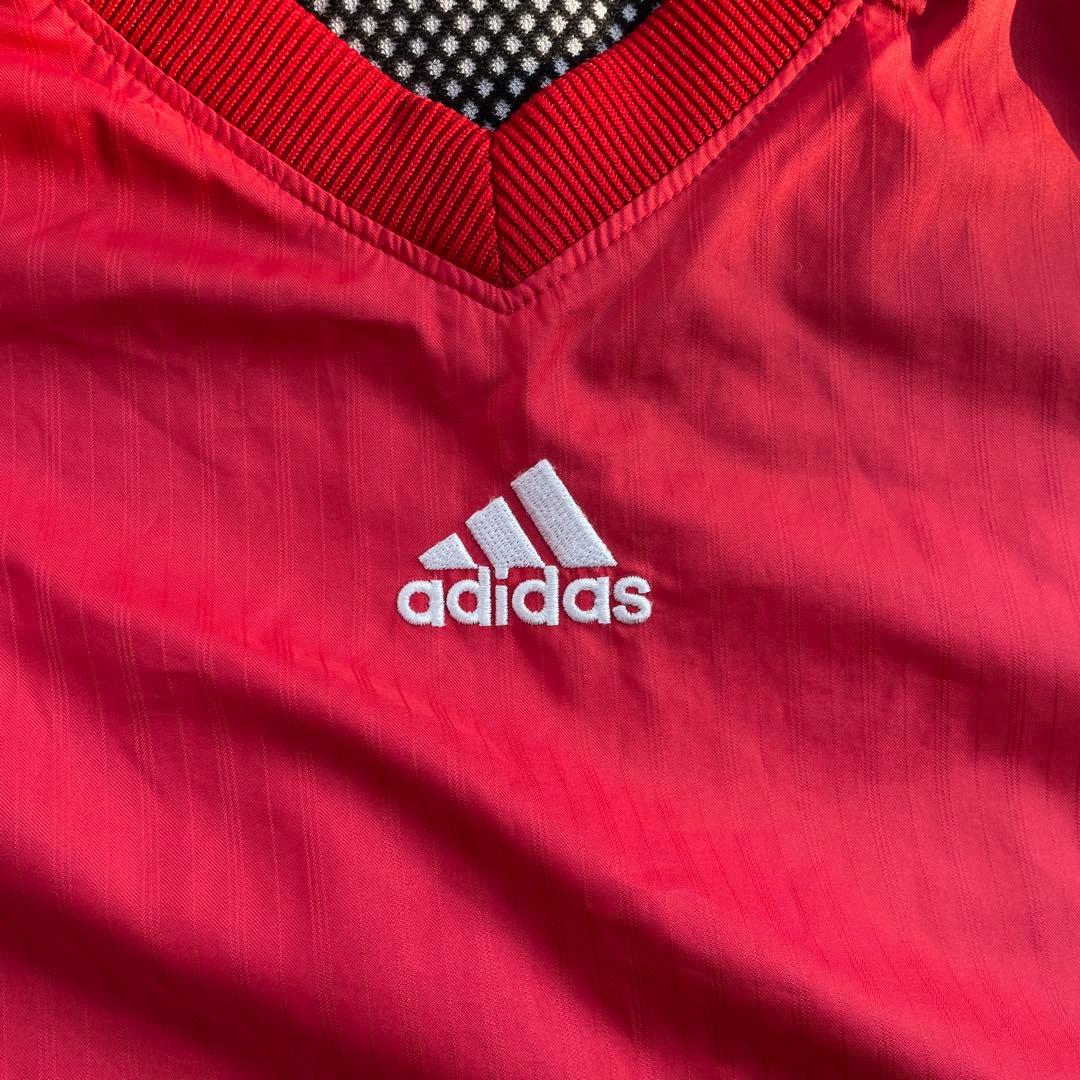 00s adidas ナイロンプルオーバー ピステ y2k tec系 - メルカリ