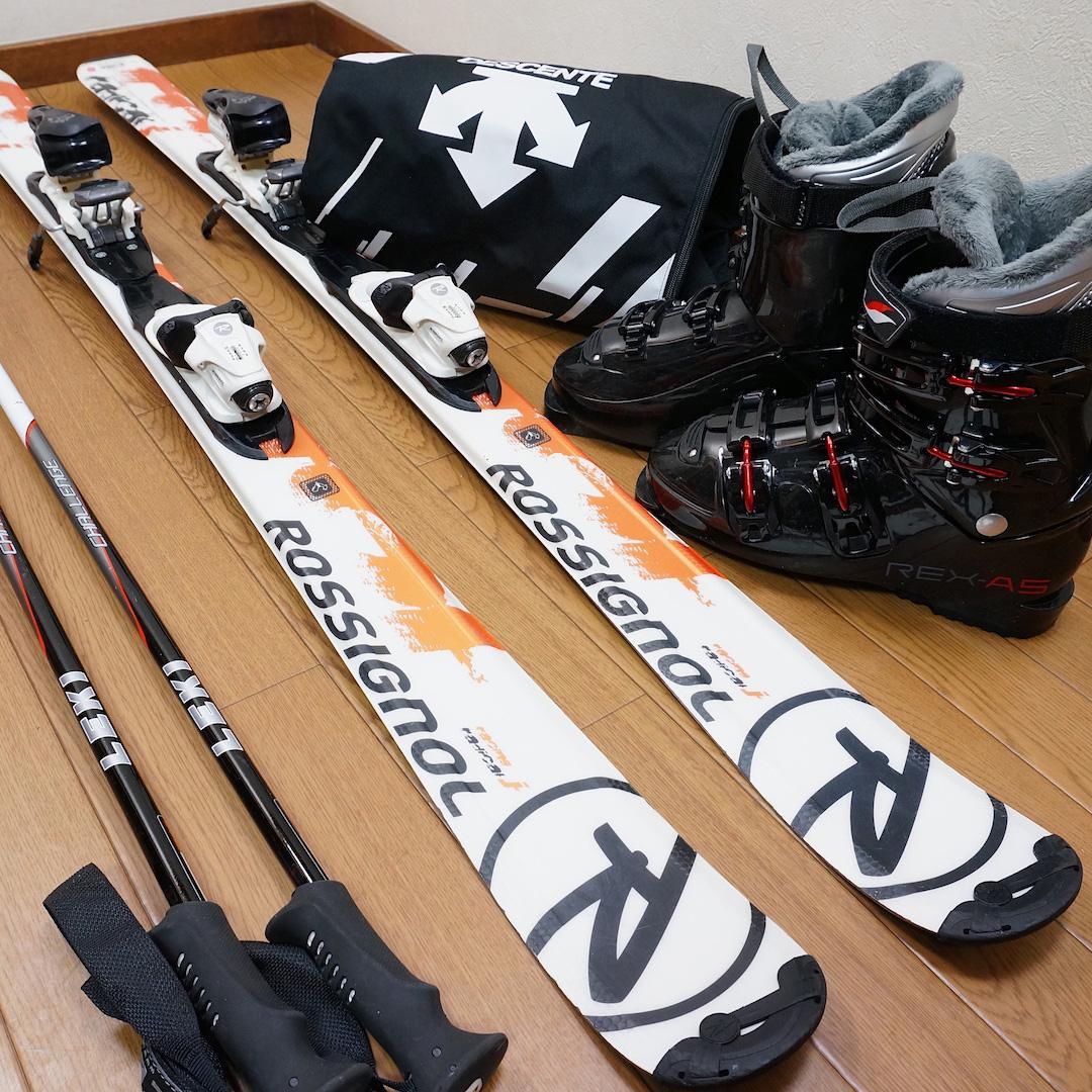 メンテ済 140cm靴26cm ROSSIGNOL中高生向きスキーセット おまけ メンテ済 140cm靴26cm ROSSIGNOL中高生向きスキーセット おまけ-人気