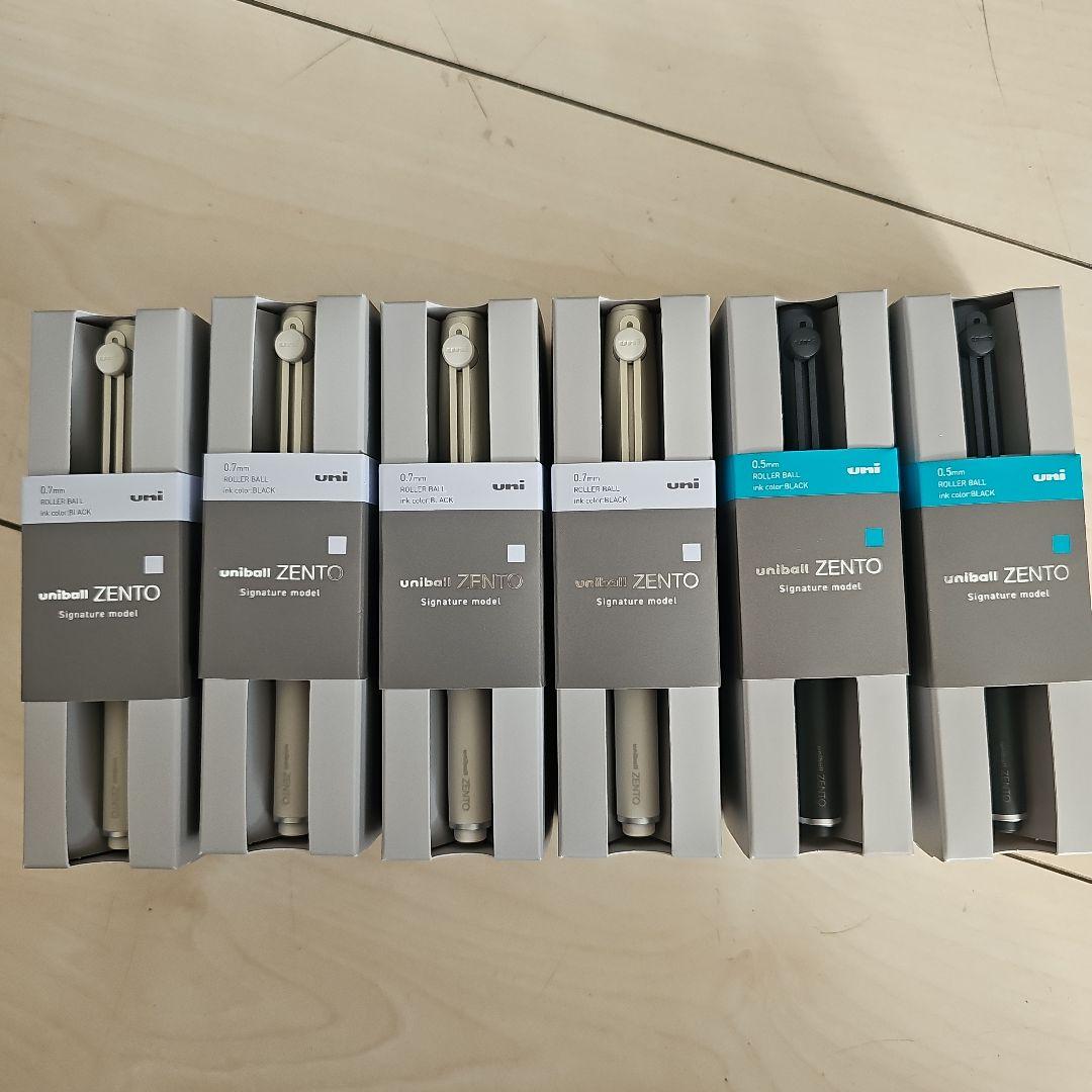 uni boll ZENTO シグニチャーモデル 　6本セット uniball ZENTO《ユニボール ゼント》シグニチャーモデル [メタリック
