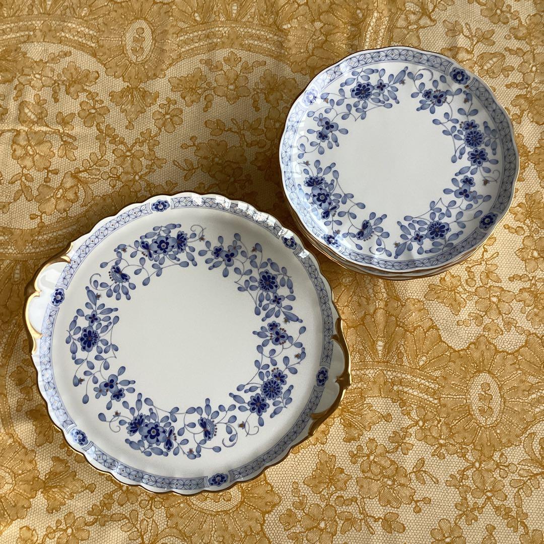 《NARUMIナルミ　ミラノ》ティータイムセット20cm皿6枚＆サービスプレート