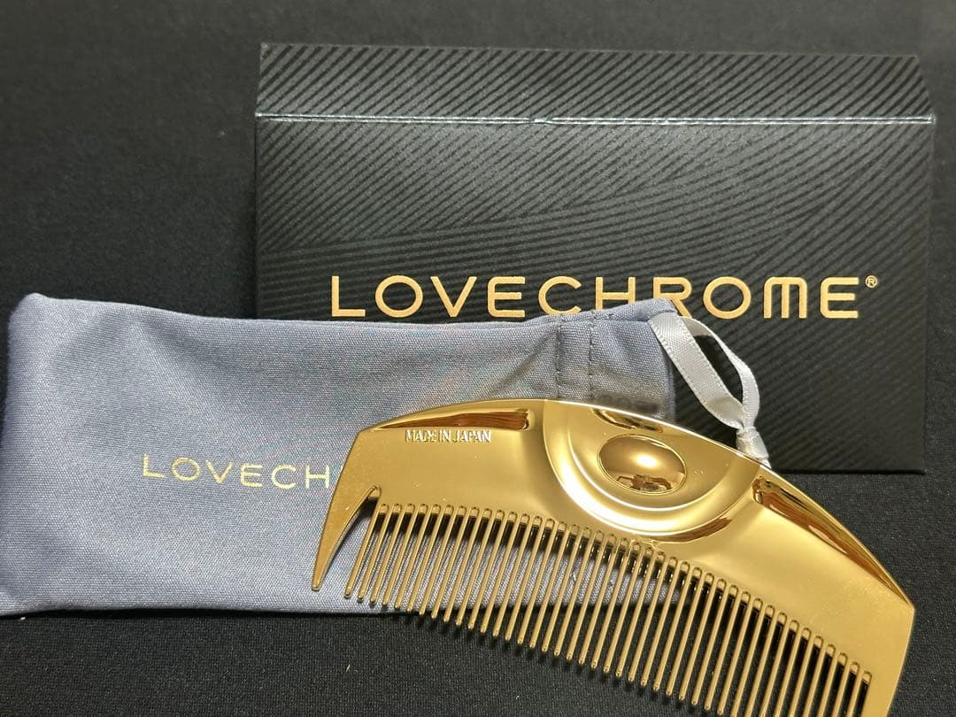 ラブクロム　ヘアコーム　くし　ゴールド　定価11880円 楽天市場】ラブクロム くし コーム K24GPツキ ゴールド ヘアコーム 櫛