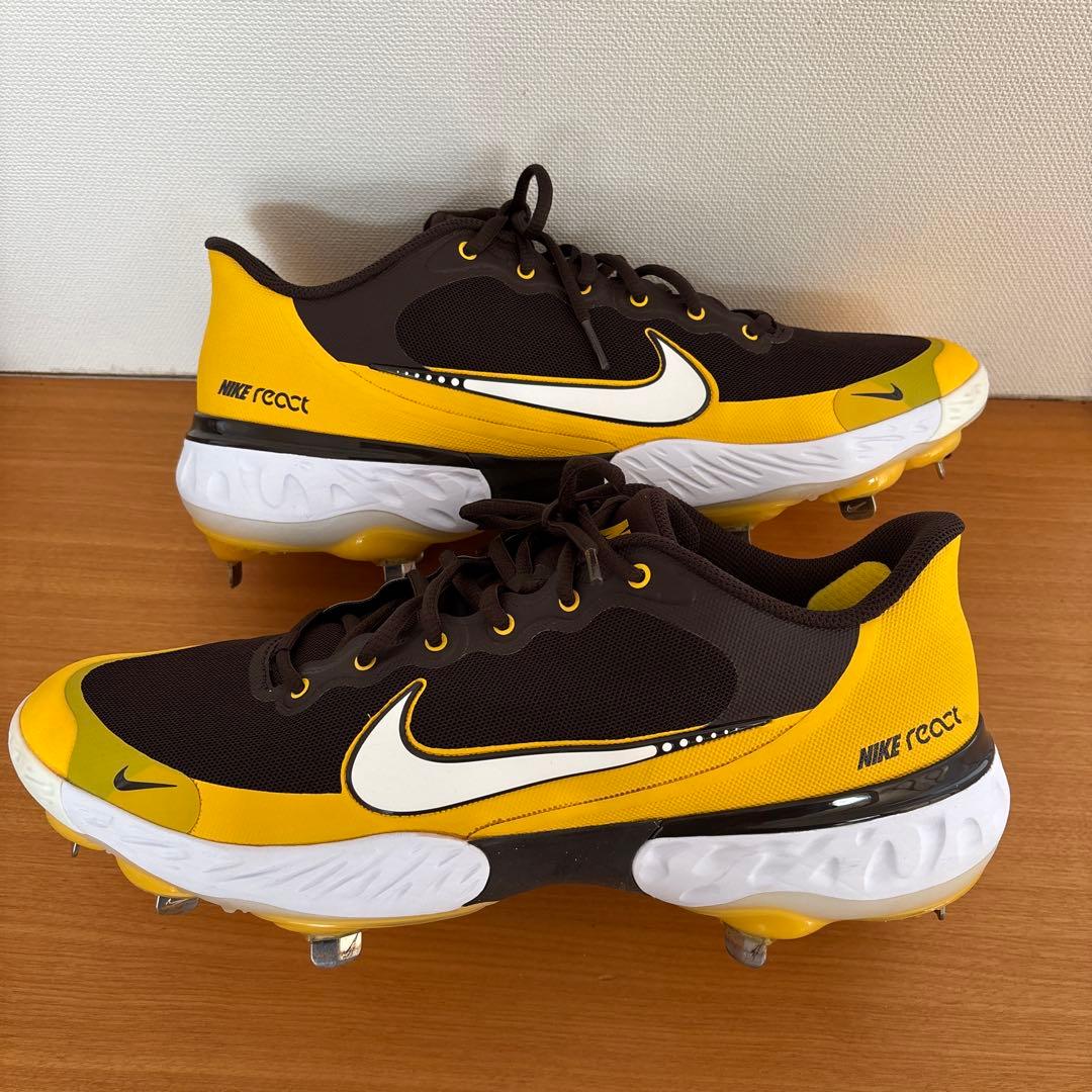 ナイキベースボールメタルスパイク海外モデル MLBパドレスカラー US12