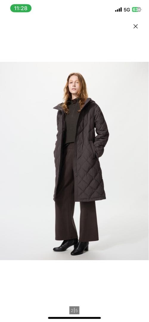 新品未使用】パフテックロングコートリラックスフィット ダーク