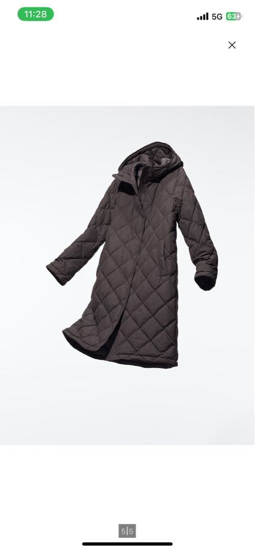 新品未使用】パフテックロングコートリラックスフィット ダーク