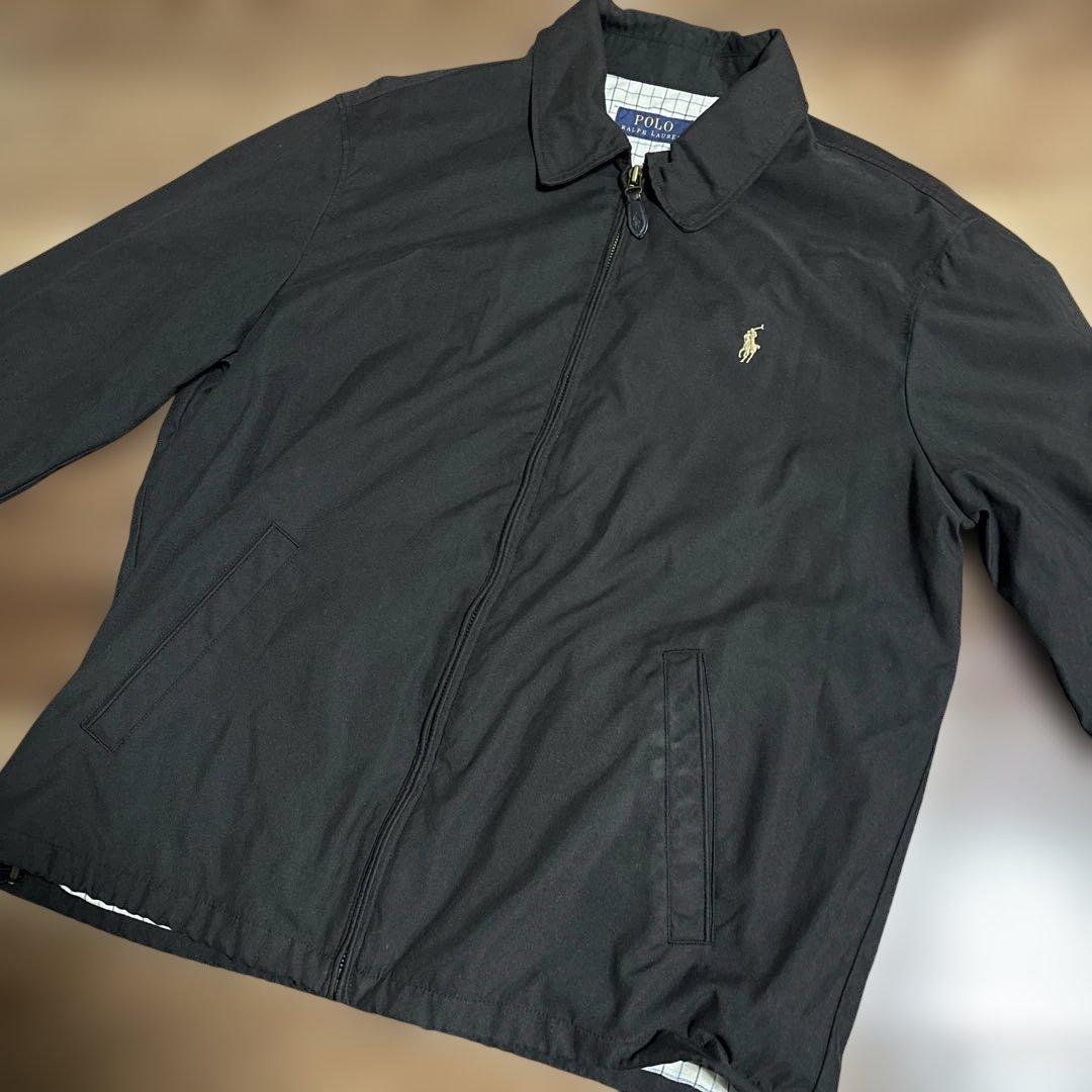 Polo Ralph Lauren ブラック ジャケット バイスイング ウィンドブレーカー （ナイロンジャケット）｜POLO RALPH