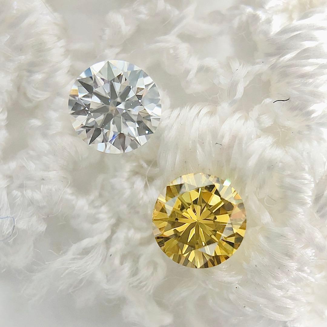 0.140ct F.D. Orangy Yellow VS-2 イエローダイヤ