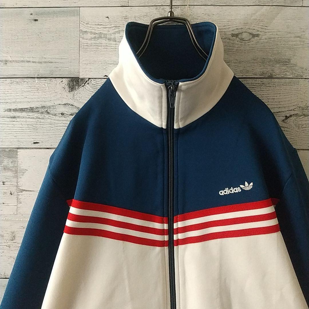 超希少☆西ドイツ アディダス 刺繍ロゴ トラックジャケット デサント M 希少】adidas 80sトラックジャケット 刺繍ロゴ デサント XL 黒 - メルカリ