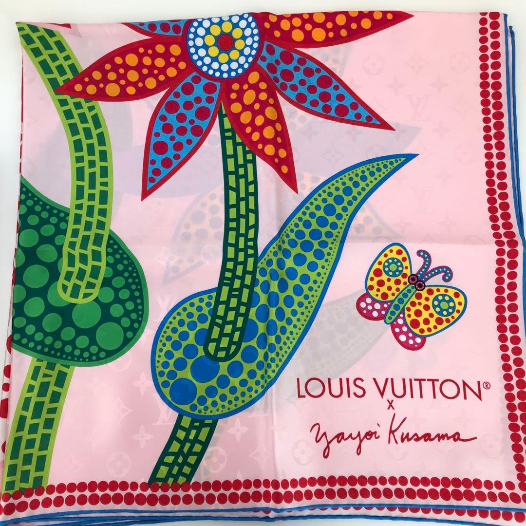 ima様専用】ルイヴィトンx草間彌生 コラボ スカーフ 大判 シルク