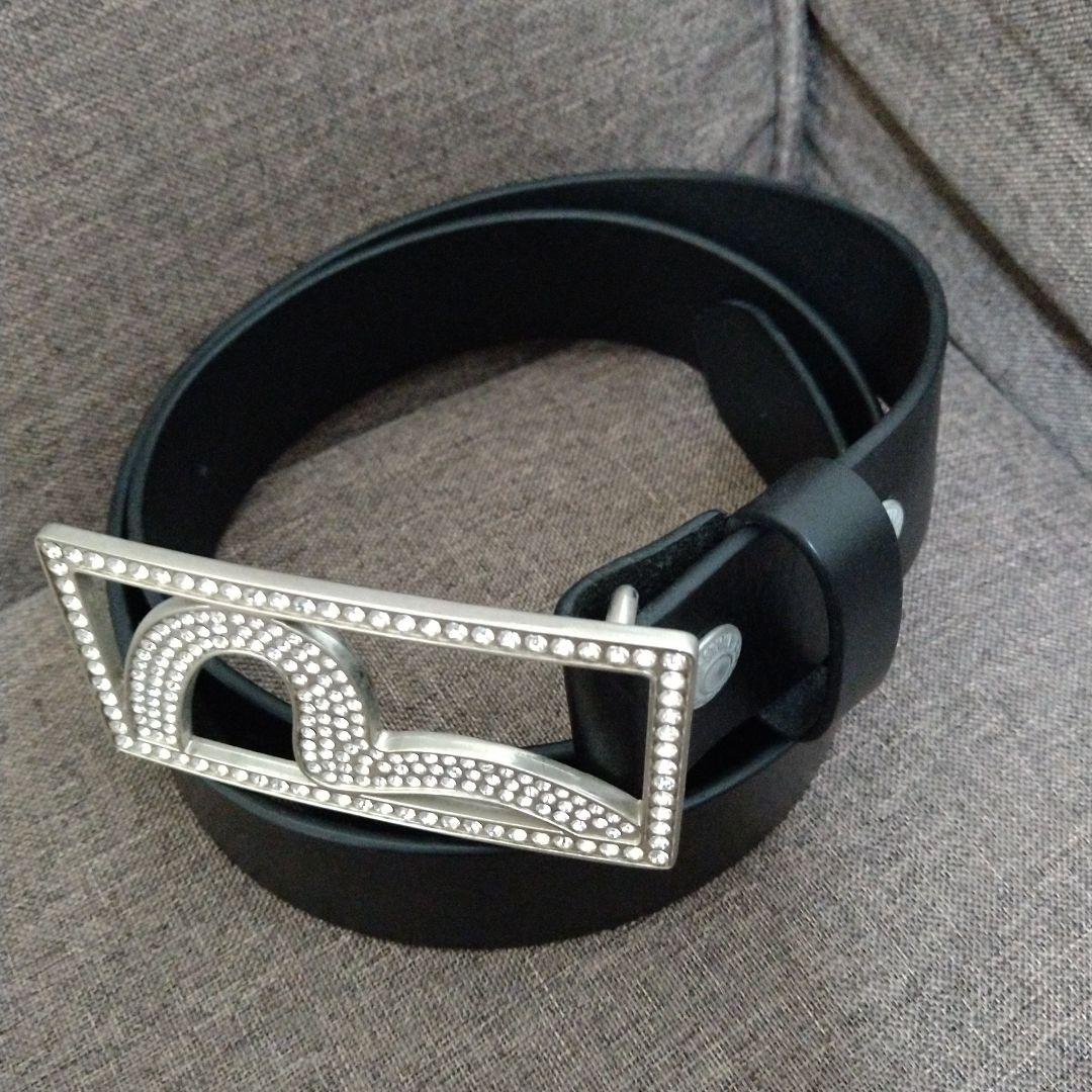 EVISU エヴィス ジルコニアベルト バックル 革 36インチ 超希少品