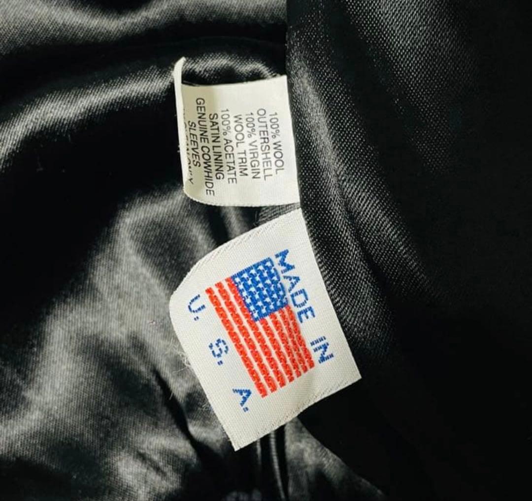 NIKE 90s 袖レザーNIKE TOWNスタジャン 超希少 Lサイズ - メルカリ