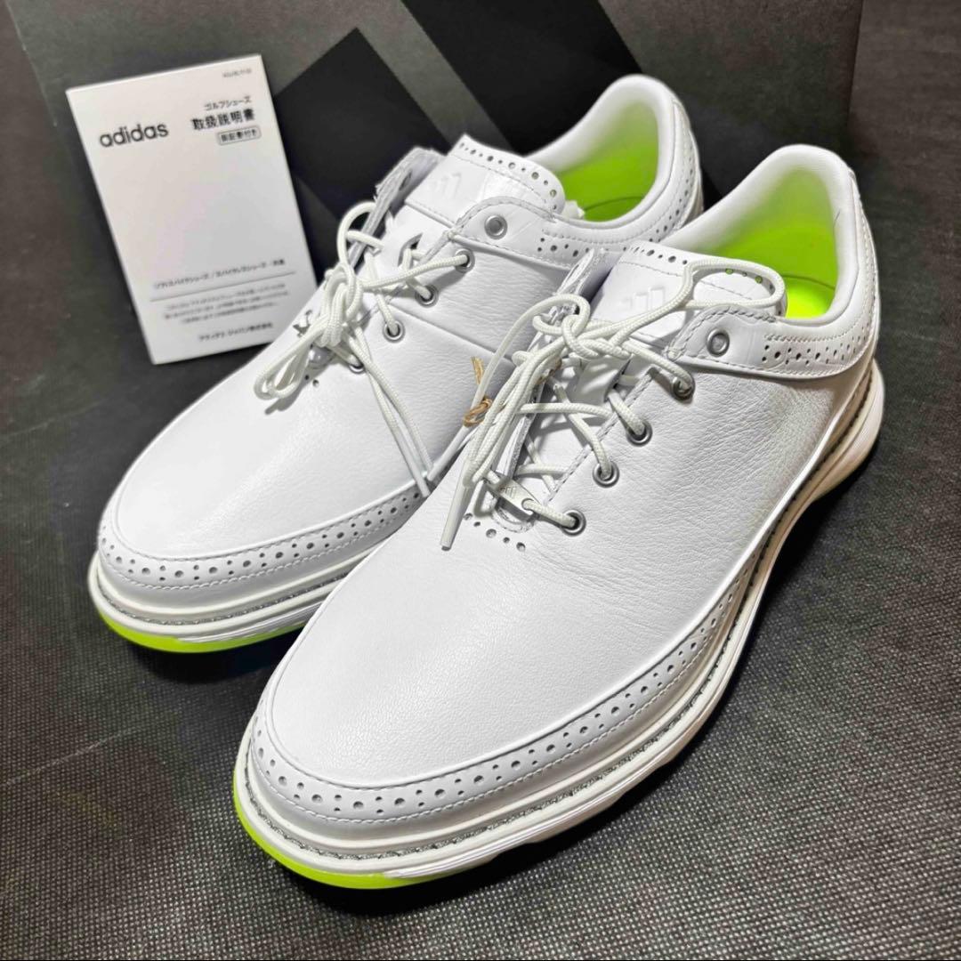 27.5cm adidas Golf MC80 ゴルフシューズ ID4750 白