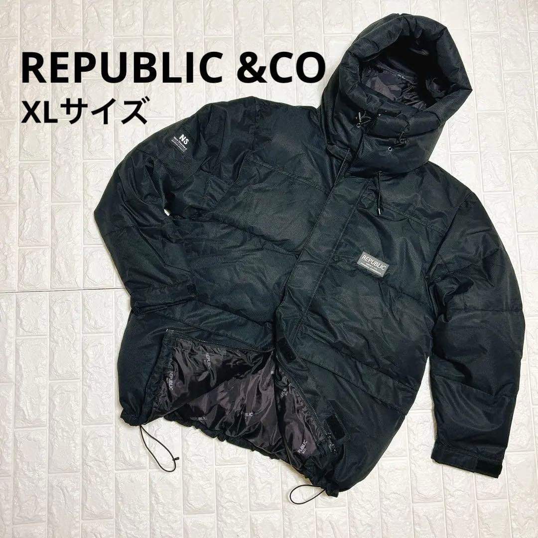 REPUBLIC &CO リパブリック ダウンジャケット ブラック XL メンズ 24-25 REPUBLIC & CO/リパブリック HYPE SWING TOP jacket メンズ
