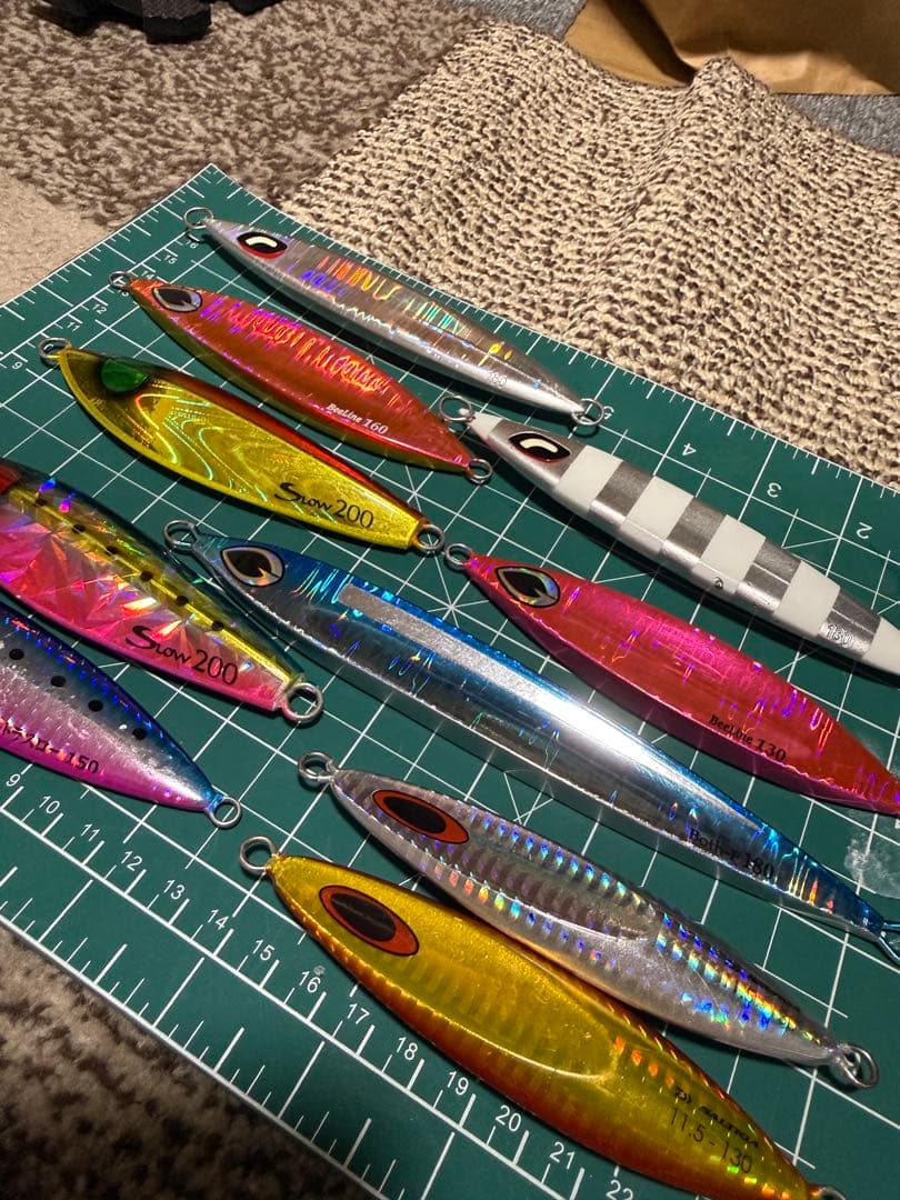 廃盤スロージグ10個shimano beat daiwa hayabusa等 廃盤品を含むシマノ