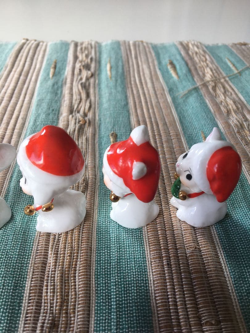 ヴィンテージ ナプコ社 クリスマスフィギュア 陶器製