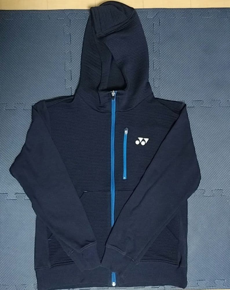 最終価格】YONEXジップアップパーカーネイビーブルー YONEX フルジップ