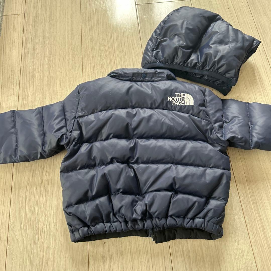THE NORTH FACE ベビー ダウンジャケット ネイビー - メルカリ