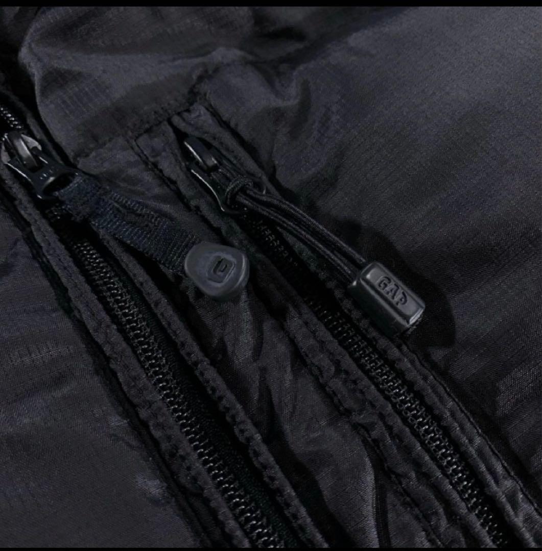 00s OLD GAP 肉厚 短丈 ダウンジャケット ブラック ドローコード