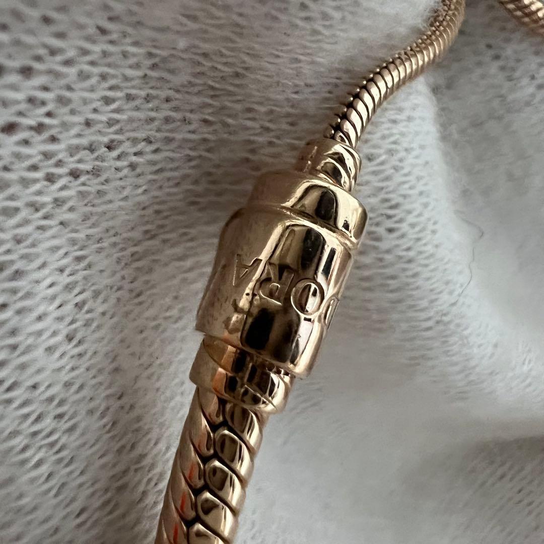 美品 Pandora Snake Chain Slider ブレスレット