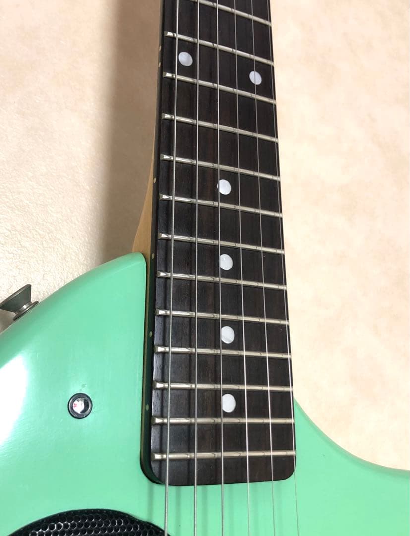 美品】ZO-3 ミントグリーン アンプ内蔵ミニギター ディマジオPU搭載