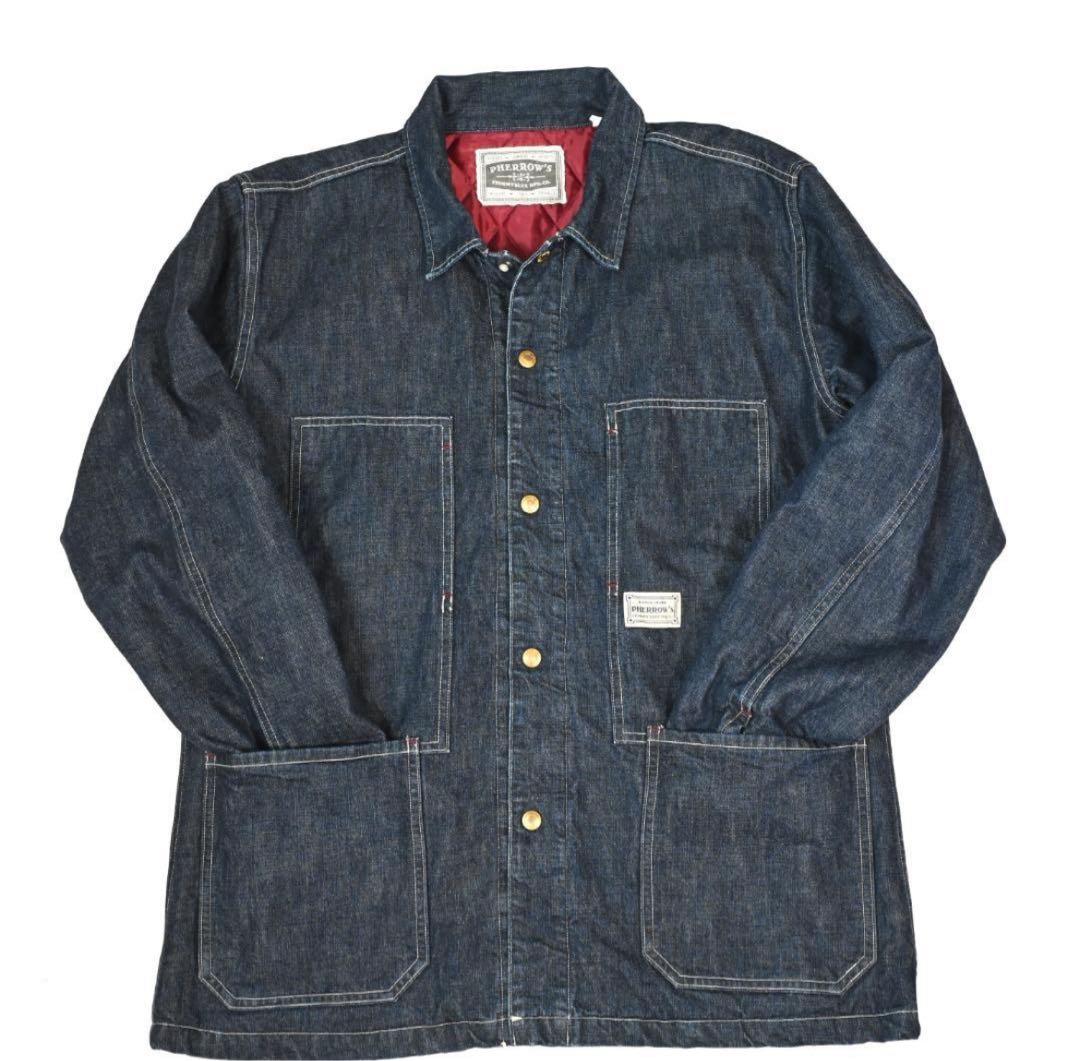 フェローズ　デニムジャケット　キルティング　42(XL) Pherrow's（フェローズ） デニムグリズリージャケット ボア