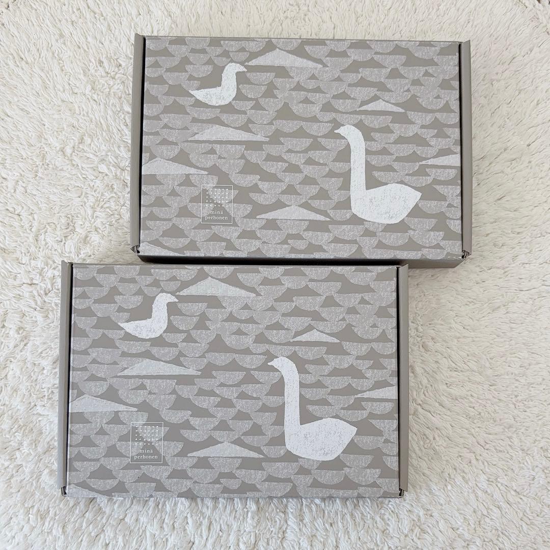 《完売品》ミナペルホネンwinter lake オーバルプレート S×2新品