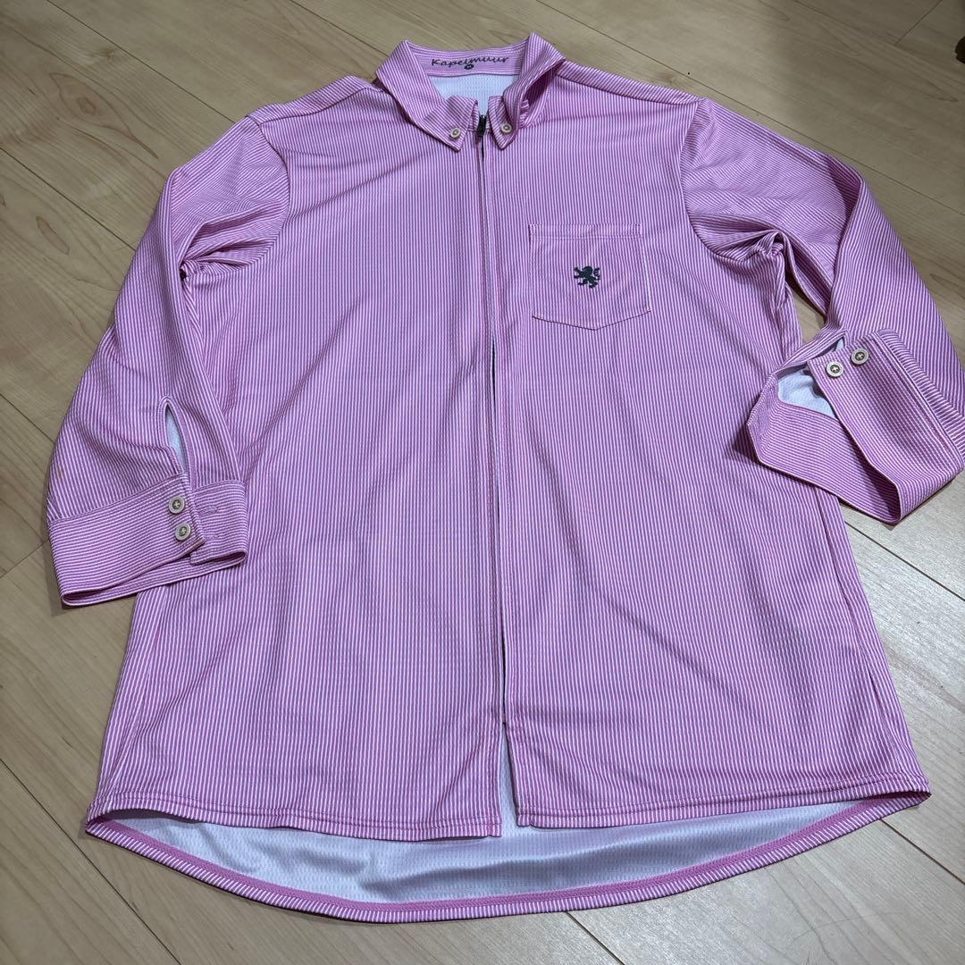 Kapelmuur ストライプジップアップシャツ Mサイズ カペルミュール Kapelmuur ストライプジップアップシャツ Mサイズ カペルミュール
