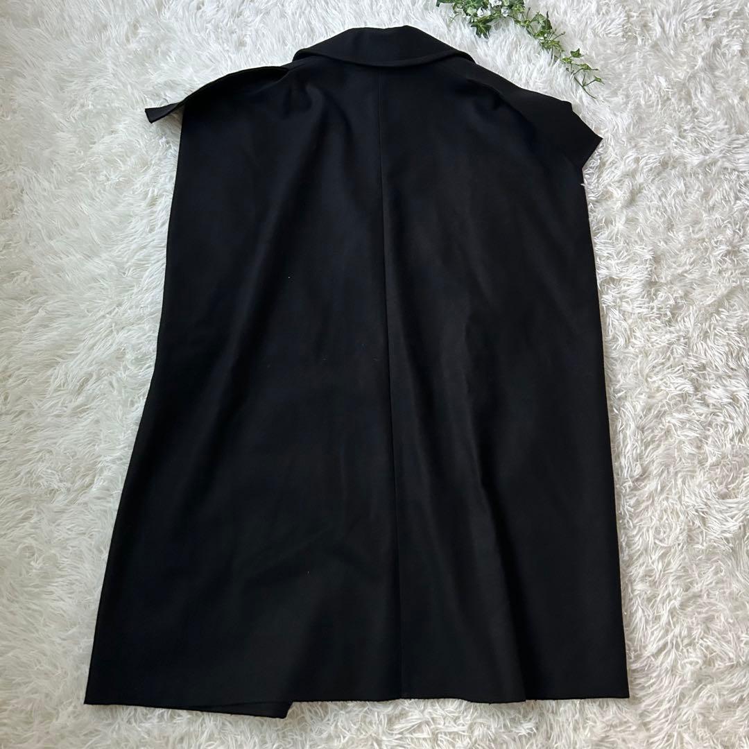 ヨウジヤマモト ファム 19AW メルトンウール スリーブレスケープコート