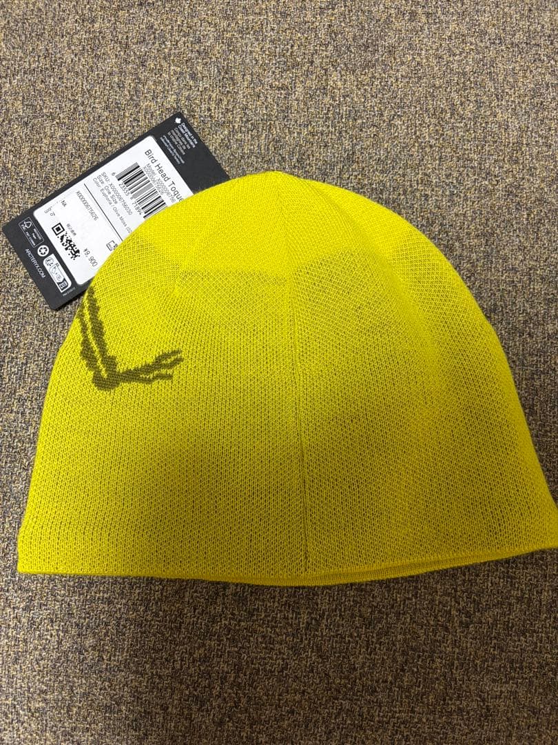 ARC'TERYX ニット帽 イエロー - メルカリ