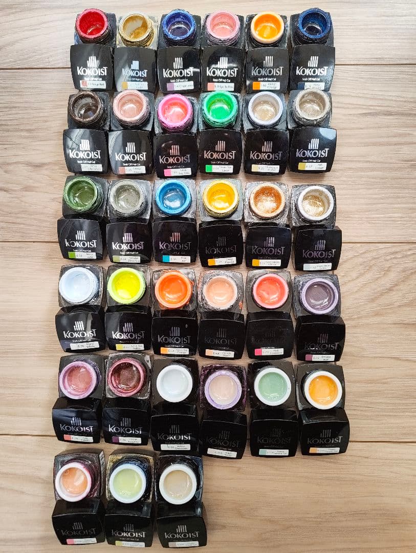 大幅値下げ！】KOKOISTカラージェル(4g)33色＋プロ用大容量溶剤4本