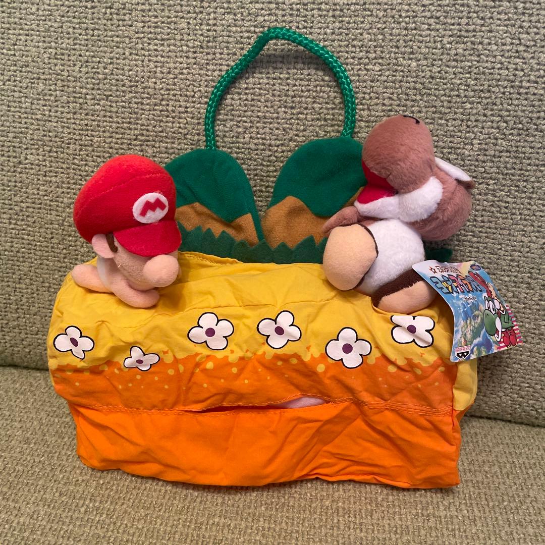 スーパーマリオ　ヨッシーアイランド　ティッシュカバー　ケース　平成レトロ 寒くなってきたね🍎新しいティッシュカバーを買ったよ✨ みんなも風邪