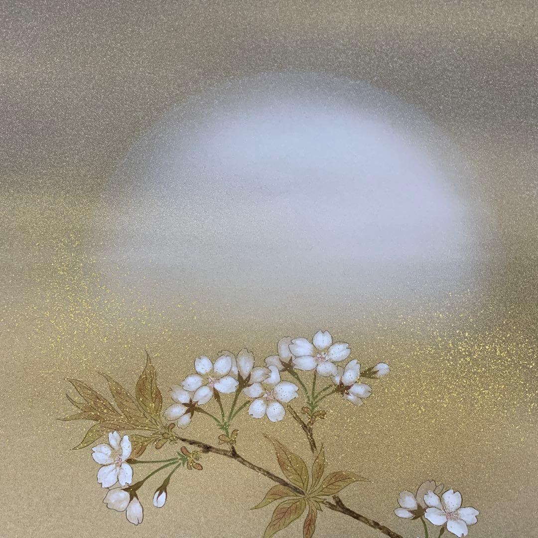 美品 掛け軸 柳沢寿江作 春宵図 桜 共箱 太巻き 縁起物 - メルカリ