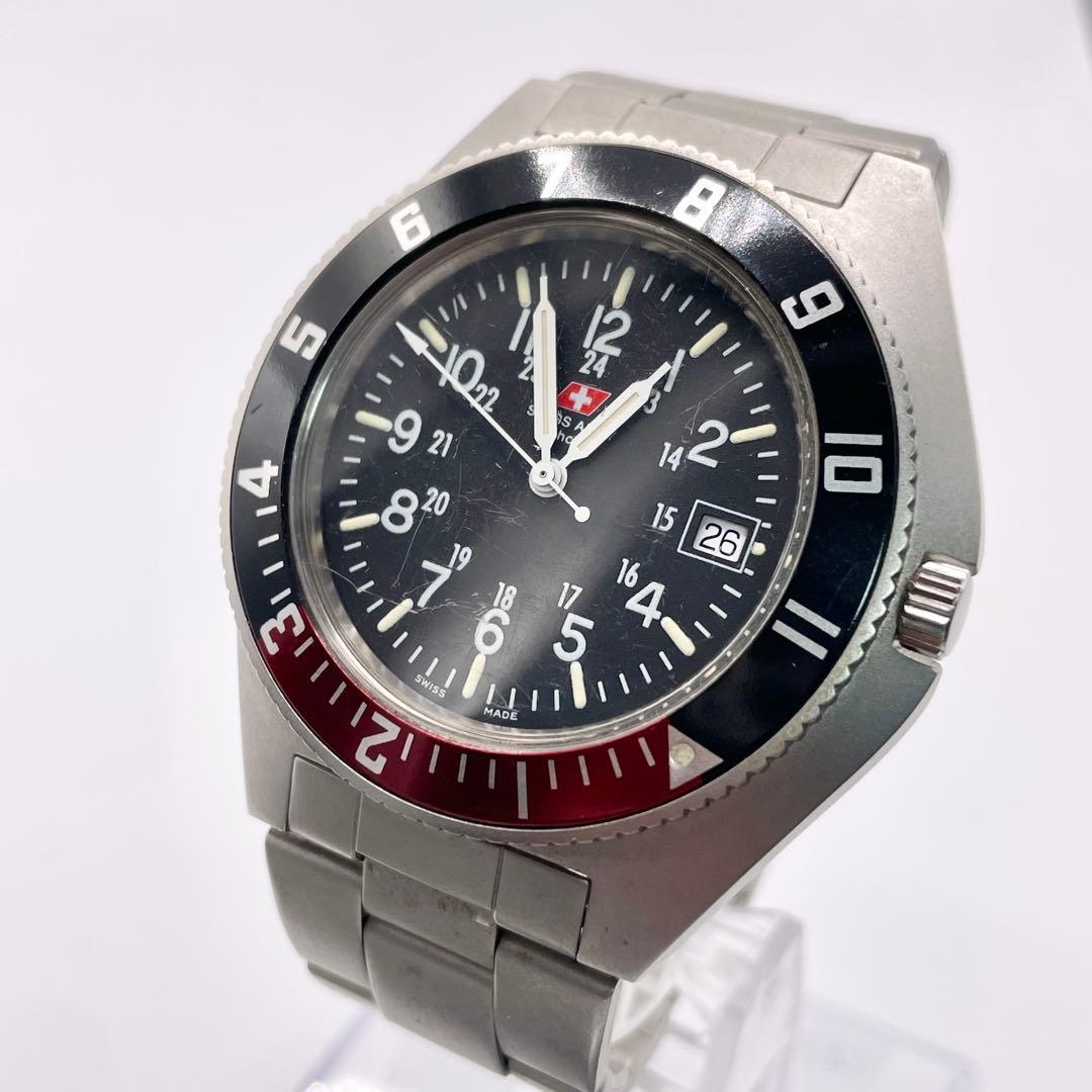 新品電池‼︎ Swiss Army ナビゲーター 腕時計 クォーツ デイト 電池交換 スイス ミリタリー 事例集|ドクターウォッチ