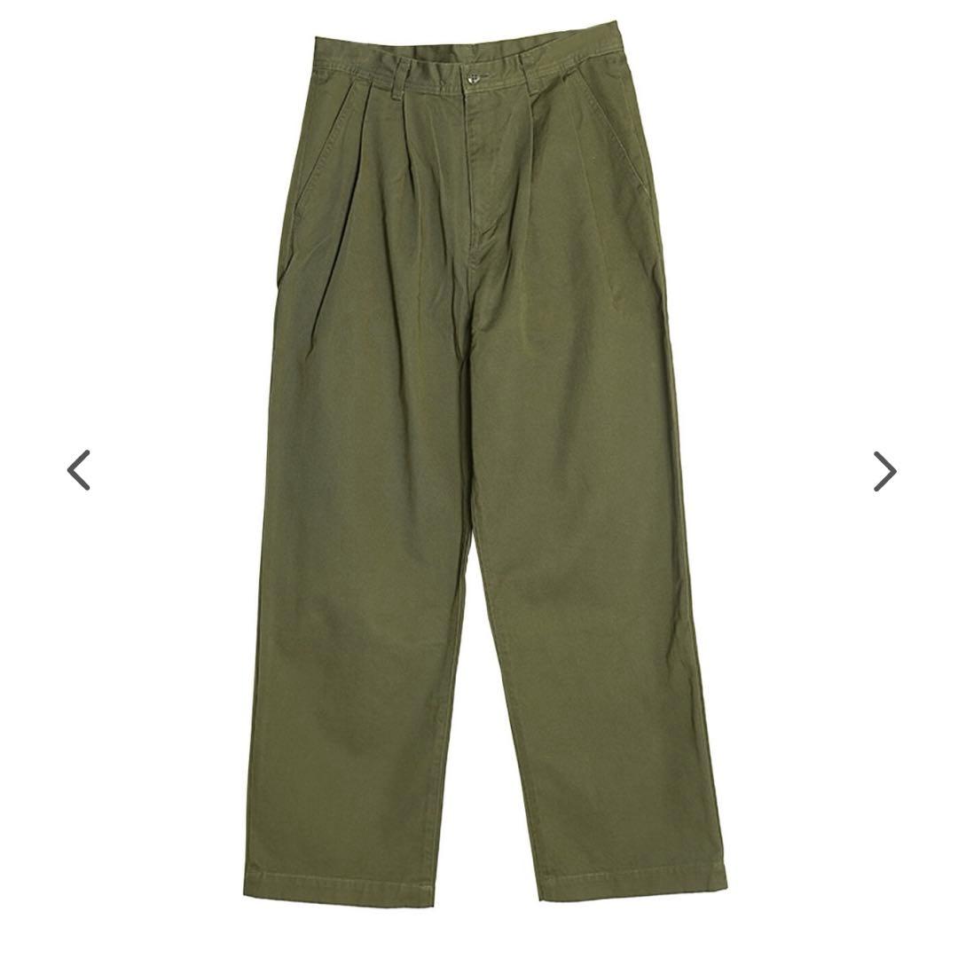 have a good day タック チノパンツ khaki サイズ:1 HAVE A GOOD DAY（ハブアグッドデイ） ワイドチノパンツ タックパンツ