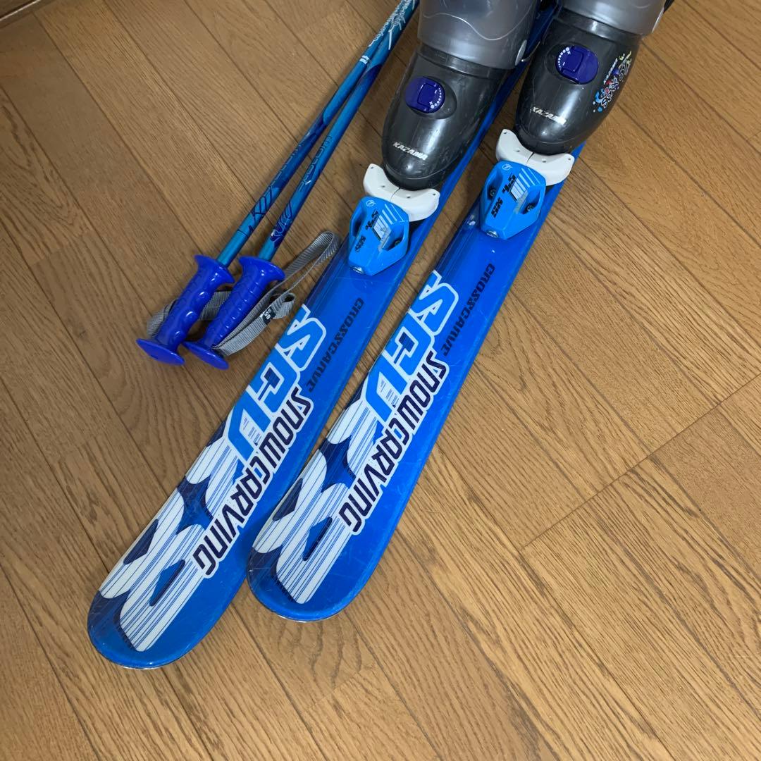 SNOWCARVING ジュニアスキー4点セット 110㎝の通販はau PAY マーケット