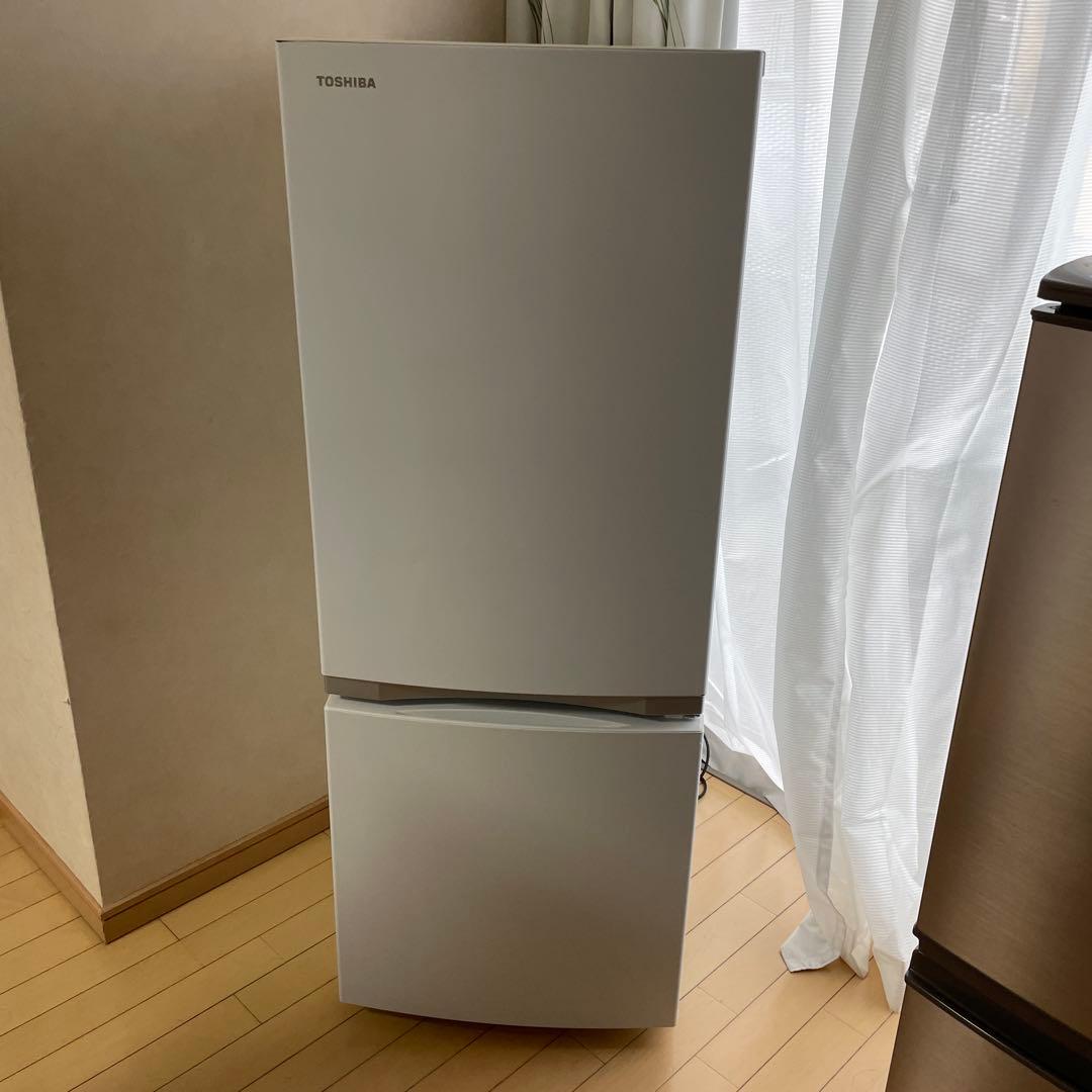 TOSHIBA 2ドア冷蔵庫 ホワイトGR-R15BS 2020年製 東芝 GR-V15BS(W) 2ドア冷蔵庫 (153L・右開き) セミマットホワイト