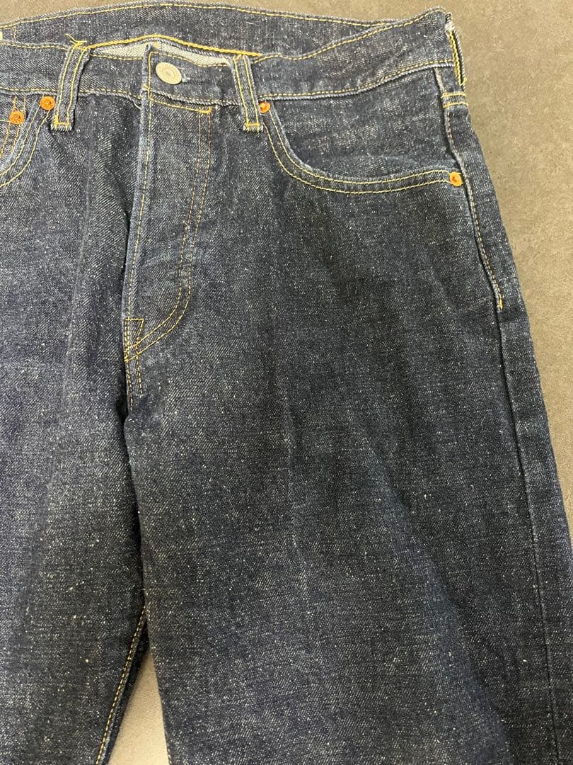美品 Levi's 501 ネップ 赤耳 BIG E W32 セルビッチ 濃紺 - パンツ