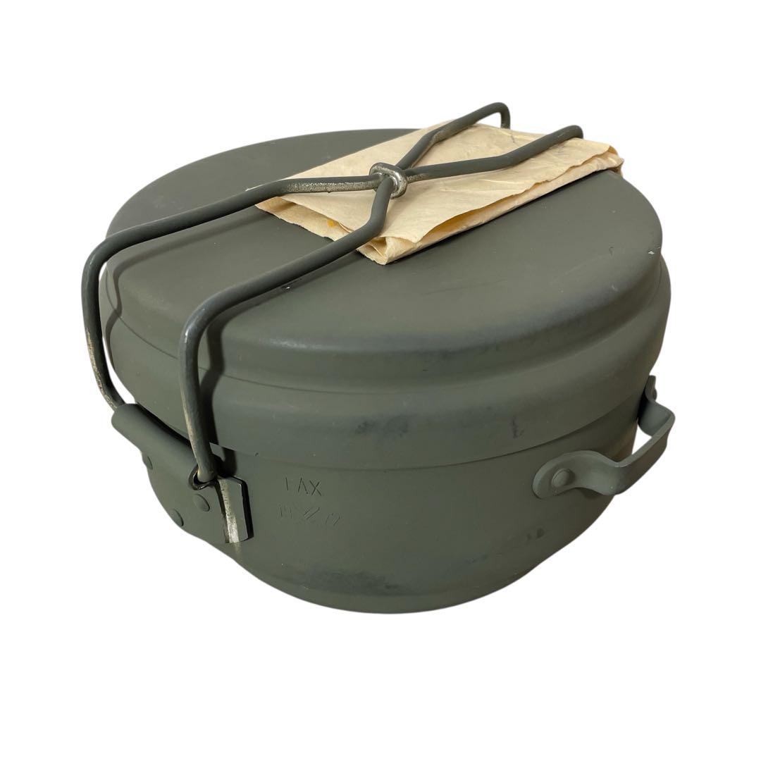 チェコ軍 初期型 アルミ クッカー メスキット 耳付き オリーブ 未使用 軍幕 60's チェコ軍 アルミ クッカー メスキット 耳付き オリーブ (Dead
