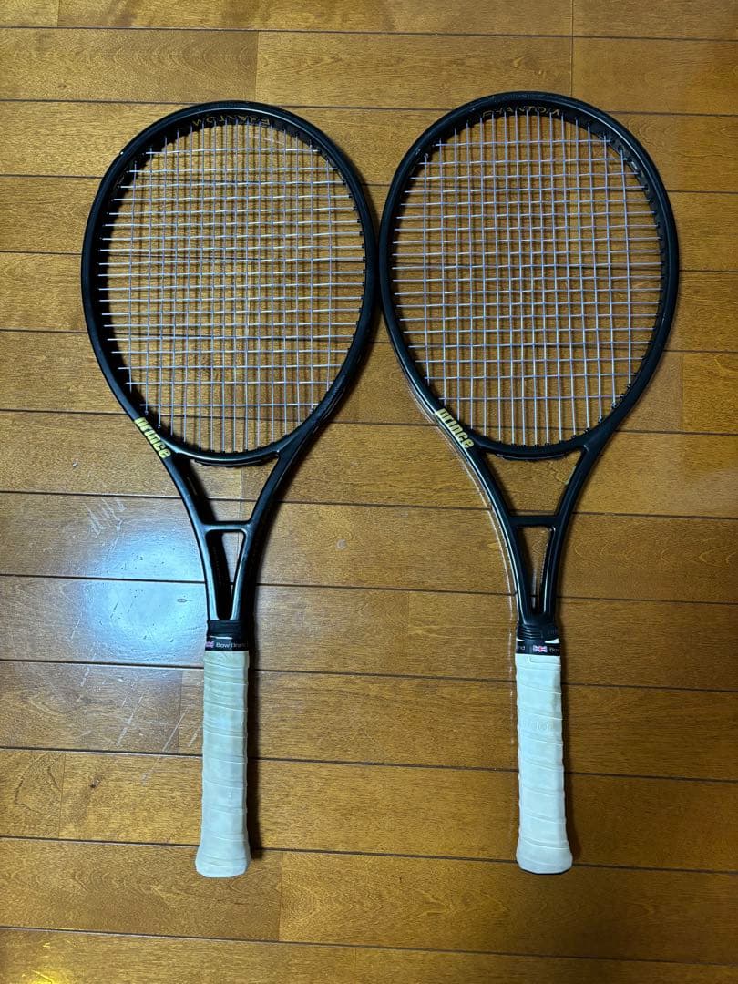 Prince ファントムグラファイト テニスラケット 2本セット プリンスPHANTOM GRAPHITE 100 7TJ226(ｸﾞﾘｯﾌﾟｻｲｽﾞ 2): テニスラケット